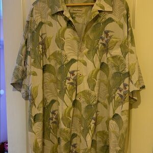 Tommy Bahama Tropical Leaf Print Men's Shirt 3xl